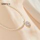 三福气质单层配件短项链单条 优雅时尚 首饰颈链配饰链条854743