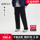 男士 工装 口袋休闲裤 三福2025冬季 抽绳橡筋腰宽松长裤 512085