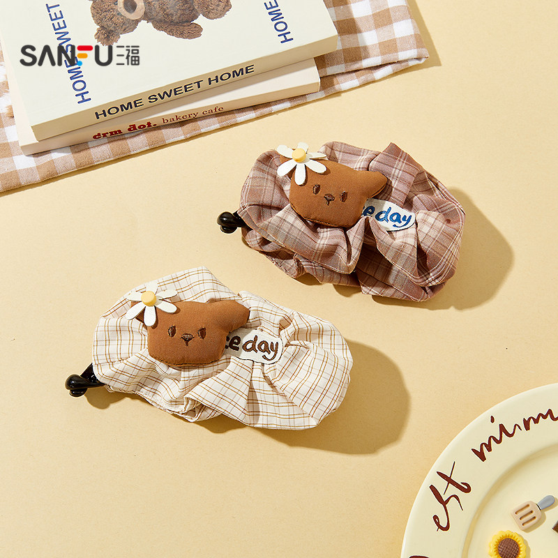 三福雏菊熊充棉头马尾夹单个 可爱时尚发饰头饰配饰发夹853996,饰品/流行首饰/时尚饰品新,发饰,淘宝优惠券,粉丝福利购,淘宝优惠卷