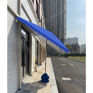 商铺门前斜伞专业摆摊正方形防雨加粗斜坡地摊门店雨伞防水超大