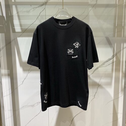 Dartin Bonaparto 26春夏新款双刀logo字母贴布印花男士短袖T恤