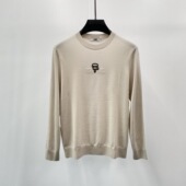 Lagerfeld 25秋冬logo字母烫钻印花时尚 男士 现货Karl 羊毛针织衫