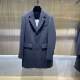 羊毛呢大衣外套 现货Ferre费雷 25秋冬logo字母刺绣男士 333005