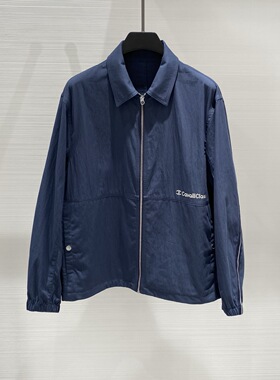Cavalli Class 26春夏新款logo字母印花手臂织带装饰男士夹克外套