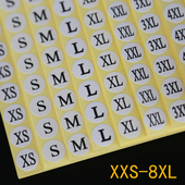 包邮 数贴数字号码 衣服尺码 标签贴纸服装 码 不干胶衣服大小码 数标贴