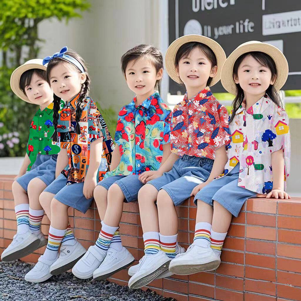 儿童港风服装怀旧男童女童复古8儿童演出服