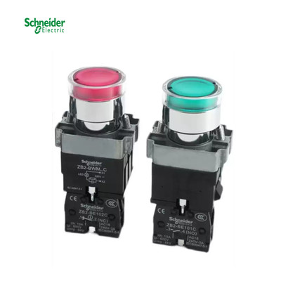 施耐德启停自复位带灯按钮开关