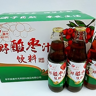 阜平特产；盖宇酸枣汁，野酸枣汁，酸枣汁，饮品（250mlx15瓶）