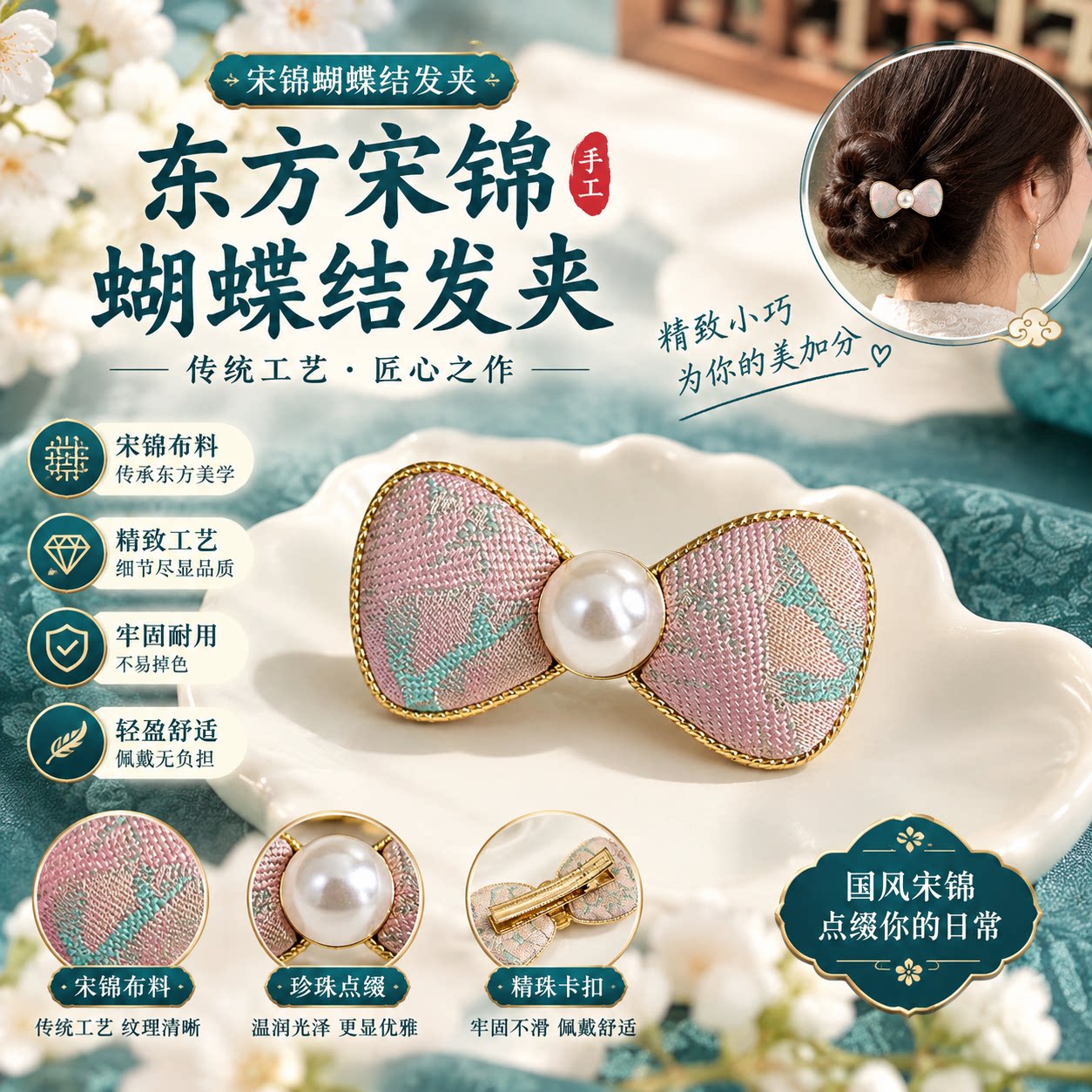 新中式国风汉服旗袍配饰