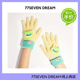 原创针织手套女学生新款触屏保暖可爱加厚防寒分指韩版毛线手套