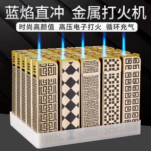 新款 金属一次性防风打火机高档充气防爆定制订做家用商超便利店批