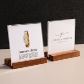 亚克力实木台卡支架商品价格牌价签牌货架产品名标签牌广告展示牌