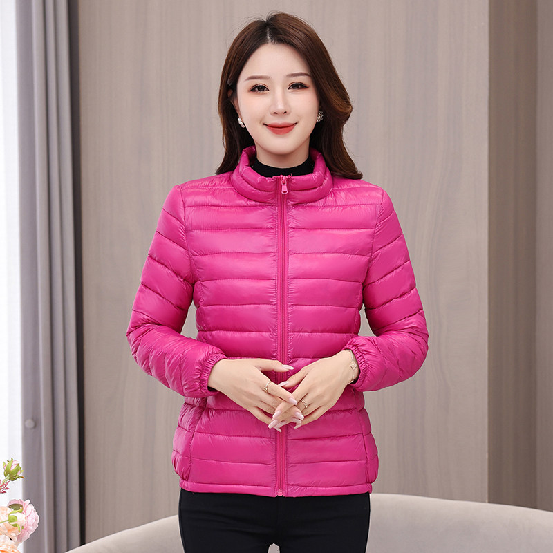 2025秋冬新款轻薄女士羽绒棉服休闲修身短款棉袄保暖女装棉衣外套
