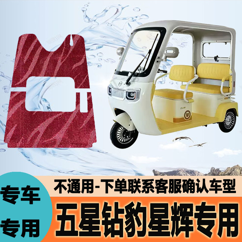 适用五星钻豹星辉电动三轮车脚垫雪妮丝脚踩垫脚踏垫ZB1000DZK-2T
