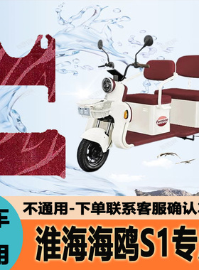 适用淮海海鸥S1电动三轮车脚垫HH800DZK-6E丝圈防水防滑脚垫定制