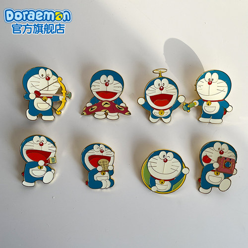 哆啦A梦金属徽章胸针道具系列