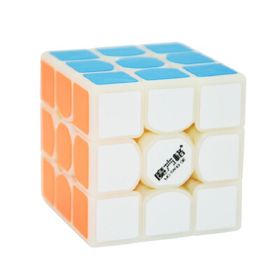 奇艺三阶磁力白色比赛魔方