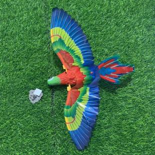 仿真提线鸟 能飞会叫的飞鸟老鹰 发光发声电动掉线飞鹰 动物玩具