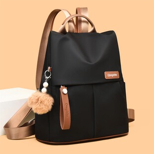 轻便防盗双肩包女2026新款 大容量牛津布休闲女士通勤旅行背包 时尚