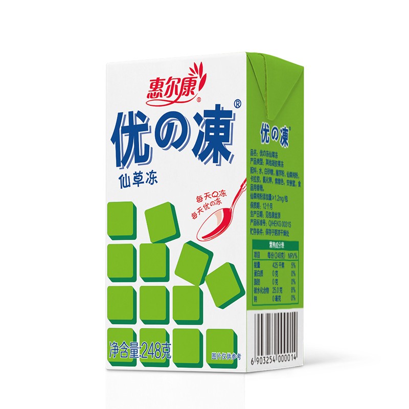 惠尔康优的冻仙草冻248g*16盒整箱即食仙草凉粉夏日清凉甜品