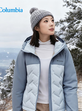 Columbia哥伦比亚女士25秋冬新款金点热能650蓬防水羽绒服XR8598