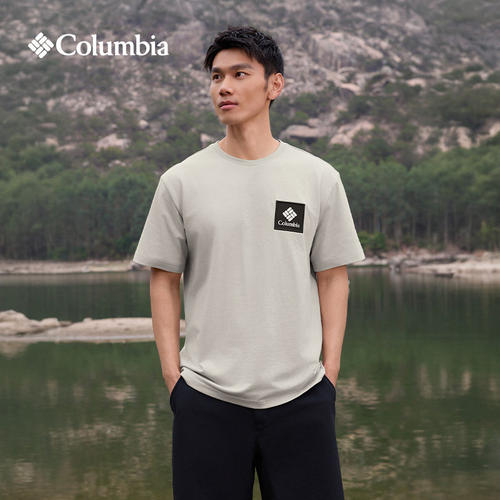 Columbia哥伦比亚户外男子26春夏新品透气圆领运动短袖T恤XE2421