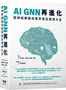 预售  AI GNN再进化-图神经网络完整学习及应用大全 深智数位 吴凌飞