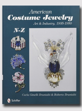 现货 英文原版 N-Z复古美国服装珠宝中古首饰 American Costume Jewelry