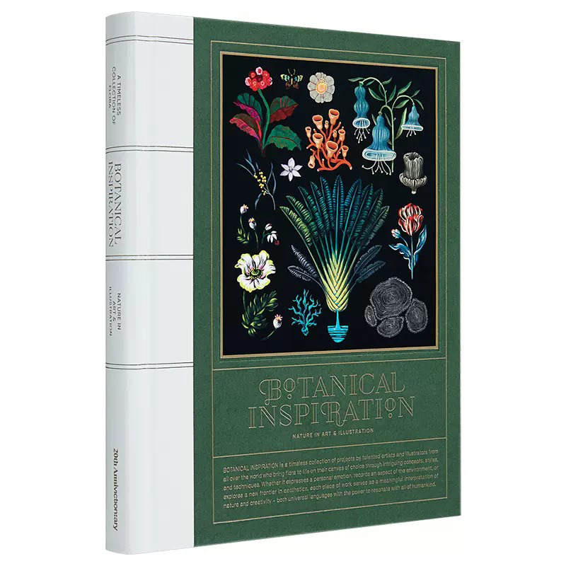 现货 英文原版植物灵感:自然艺术插画 Botanical Inspiration 罗西·桑德斯的花卉 植物绘画指南新思路 18世纪植物作品集画册画集
