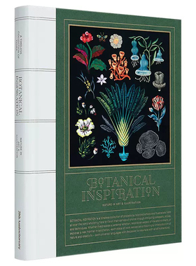现货 英文原版植物灵感:自然艺术插画 Botanical Inspiration 罗西·桑德斯的花卉 植物绘画指南新思路 18世纪植物作品集画册画集