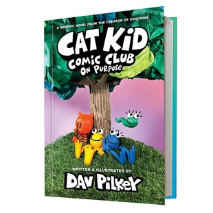 兒童漫畫制作藝術(shù)插圖 Kid 小彼蒂 Cat Pilkey新作 現(xiàn)貨 Man 漫畫俱樂部3 神探狗狗作者Dav Comic 英文原版 Dog Club