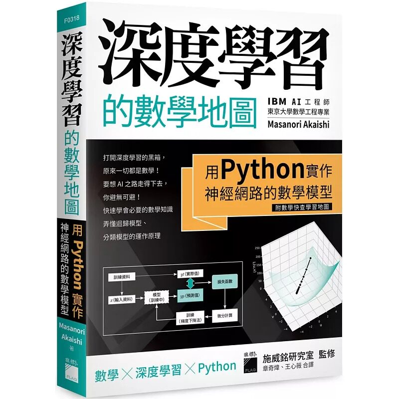 预售 Masanori Akaishi深度学习的数学地图：用 Python 实作神经网络的数学模型（附数学快查学习地图） 原版进口书 计算机信息