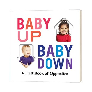 现货 英文原版 Baby up, baby down : a first book of opposites 宝贝起来，宝贝下来：反义词绘本 Abrams Appleseed