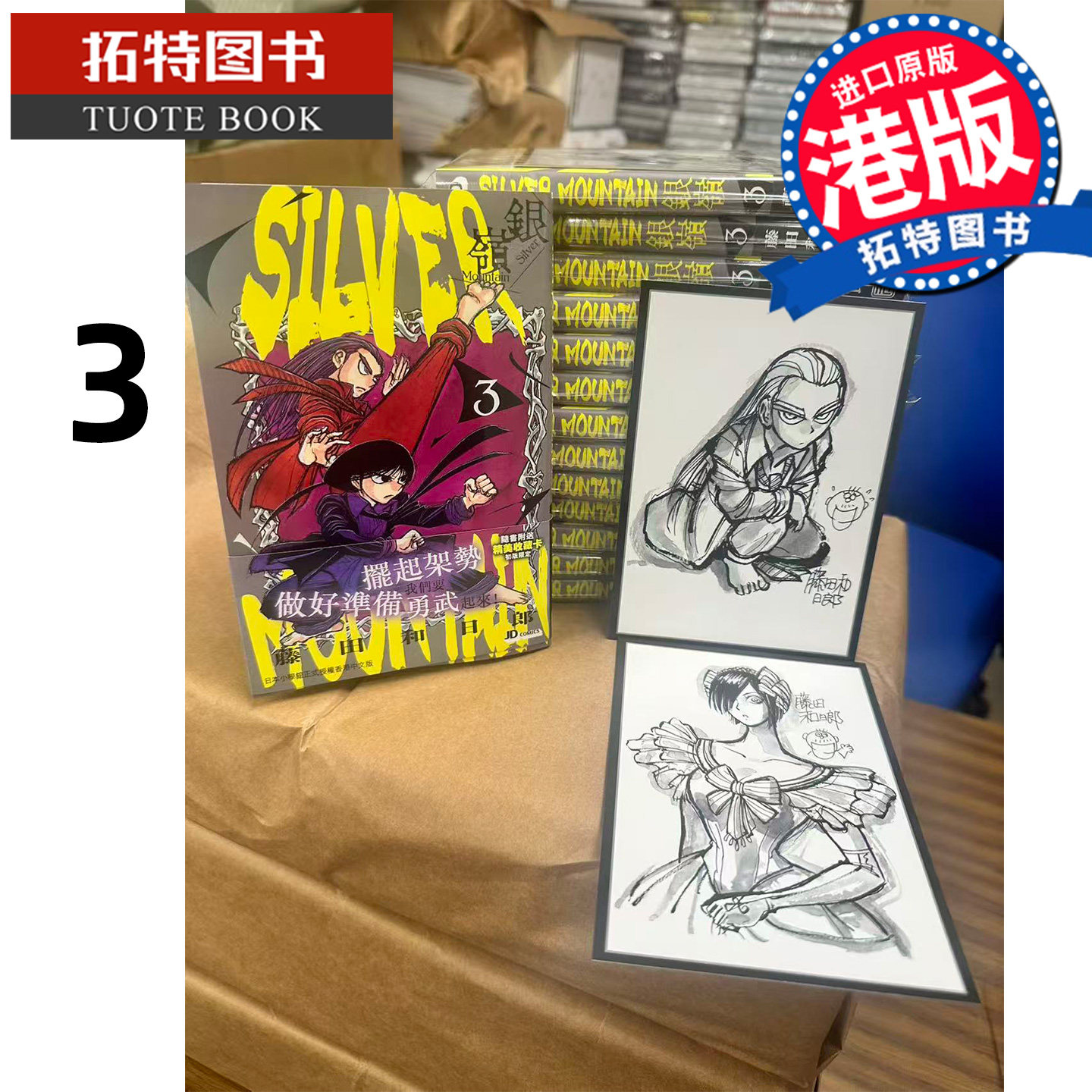 在途 漫画书 SILVER MOUNTAIN 银岭 3 藤田和日郎 玉皇朝 香港原版 港版漫画 进口原版书【拓特原版】