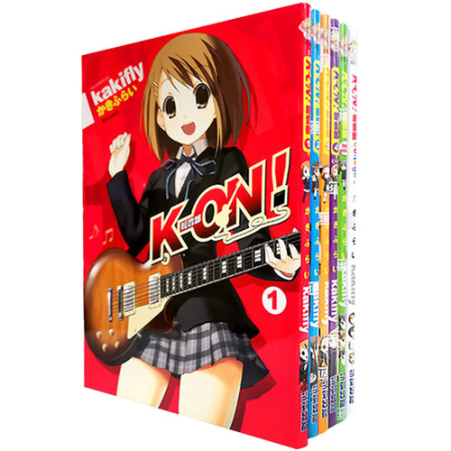 在途  台版漫画书 K-ON轻音部/轻音少女 1-4 +highschool+college 共6册 尖端  【拓特原版】