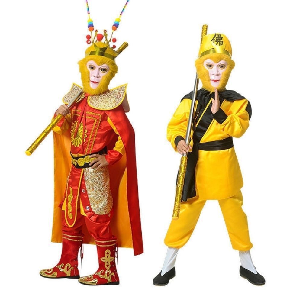 儿童孙悟空服装衣服齐天大圣美猴王孙行者西游记猴子演出服套装