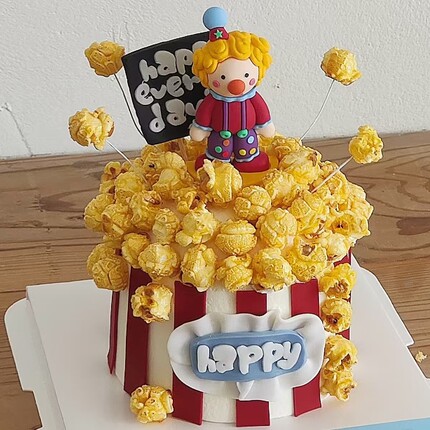 包邮网红搞怪马戏团小丑派对蛋糕装饰摆件 狮子大象生日烘焙插件