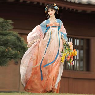 套装 唐制亮丝绣花襦裙2026春夏新款 挽华裳 挽春阁原创汉服