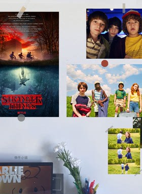 怪奇物语周边海报strangerthings美剧卡片壁画宿舍房间桌面装饰画