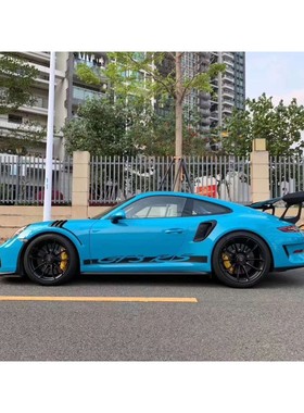 新保时捷GT3 RS GT2RS汽车贴纸拉花Boxster 911车身侧裙装饰贴纸
