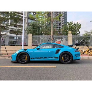 新保时捷GT3 RS GT2RS汽车贴纸拉花Boxster 911车身侧裙装饰贴纸