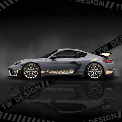 新保时捷GT4RS车贴拉花911 GT3 718车门侧裙原厂个性装饰运动贴纸