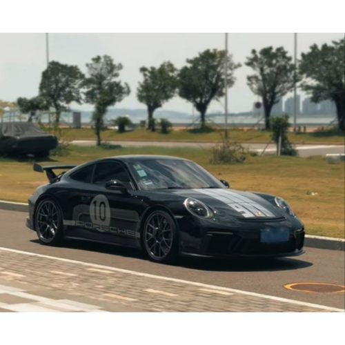保时捷911GT3车身侧裙991GT3RS 718引擎盖个性运动车贴拉花装饰贴