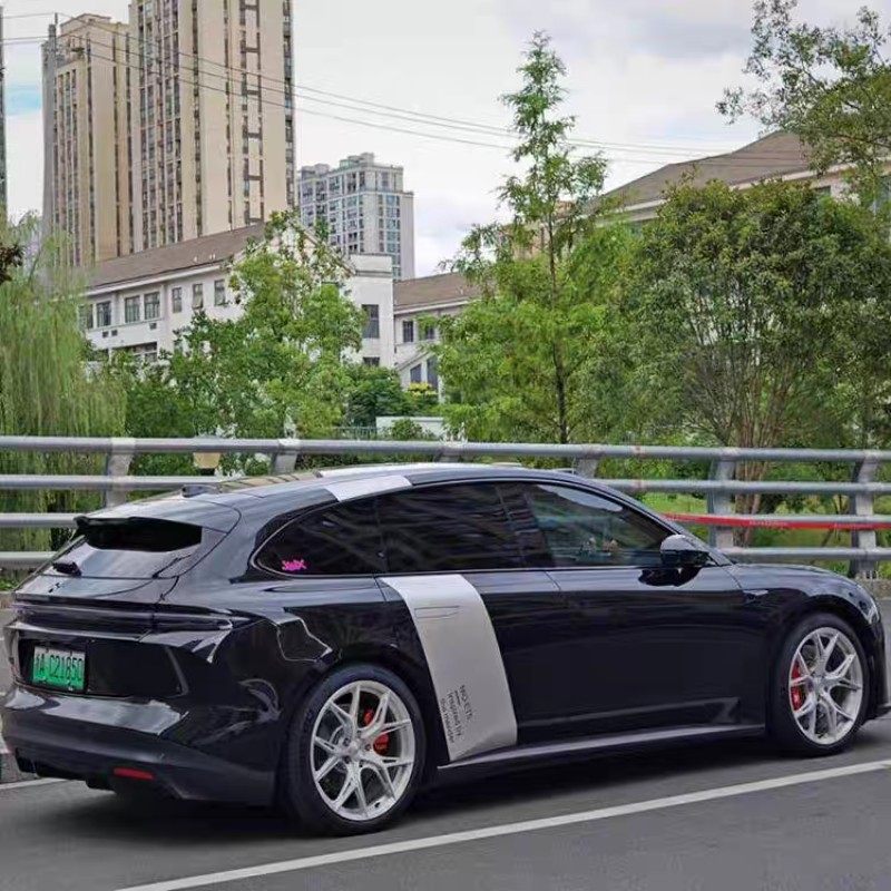 适用于蔚来ET5T车贴拉花 ET7ec6个性改装饰车身贴纸侧裙贴画彩条