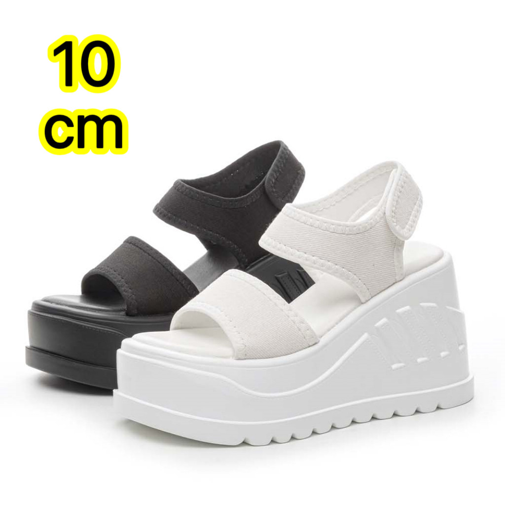 10cm厚底内增高凉鞋女2026新小个子松糕鞋休闲百搭露趾沙滩鞋单鞋