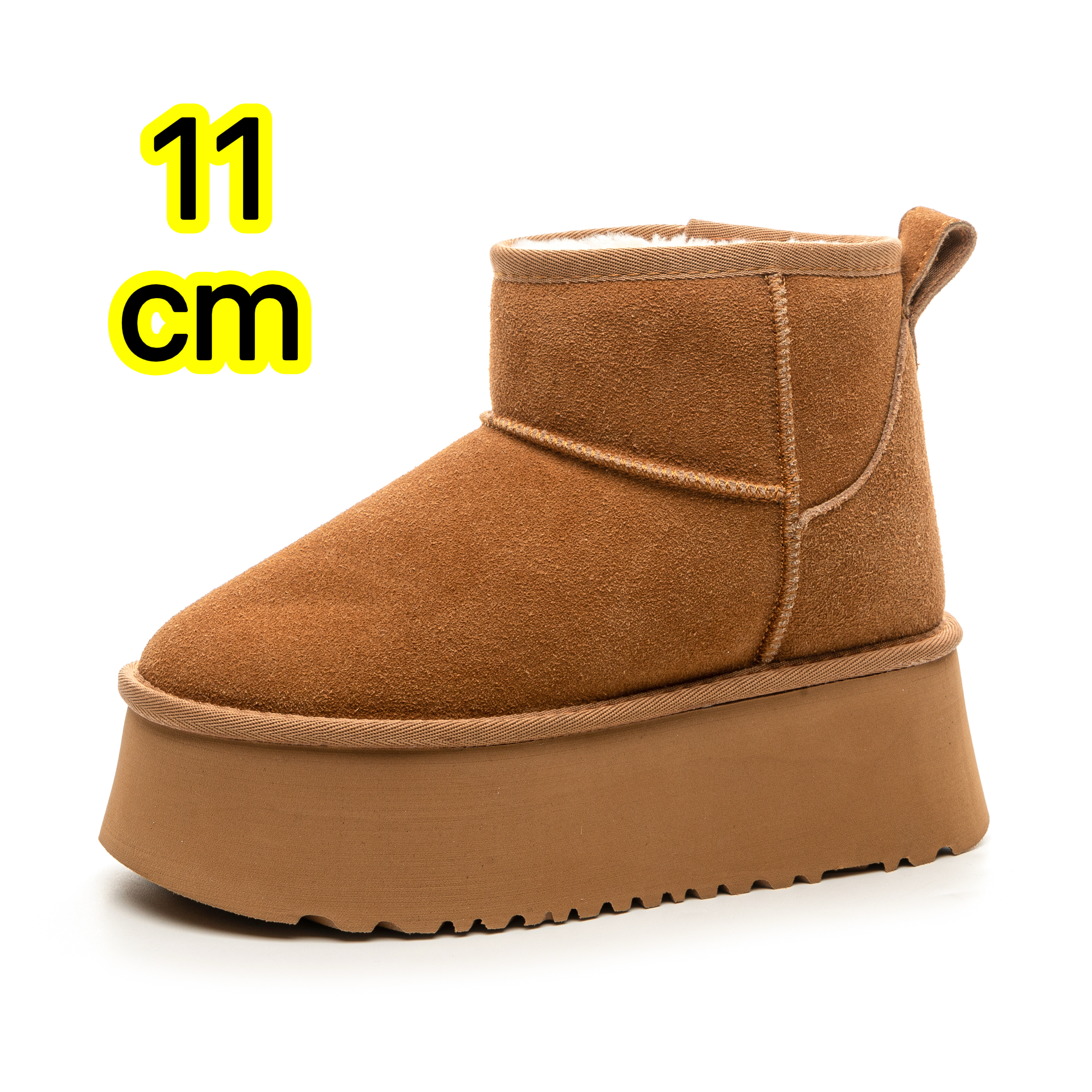 11cm厚底内增高雪地靴冬季加厚女