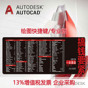 CAD快捷键鼠标垫CAXA绘图中望SW机械UG设计BIM工程可爱男女生桌垫