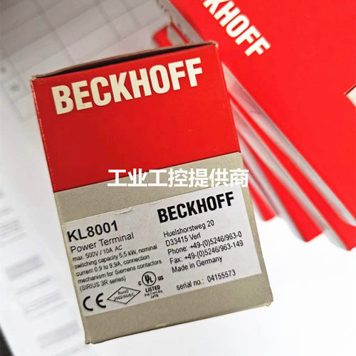 倍福KL8001全新模块KL1819现货