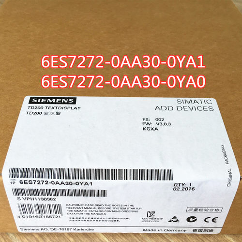 文本显示器西门子6ES7272