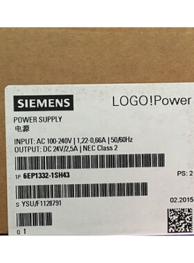 6EP3310-6SB00-0AY0/3311/3320/3321/3322/6SB10西门子LOGO！电源